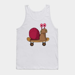 Skateboarding Snail Tank Top